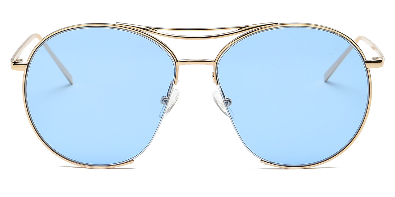 S2036 - Oversize Tinted Lens Round Sunglasses - Iris Fashion Inc. | Wholesale Sunglasses and Glasses