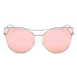 CA02 Women's Trendy Mirrored Lens Cat Eye Sunglasses - Iris Fashion Inc. | Wholesale Sunglasses and Glasses
