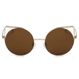 CA03 - Women Mirrored Lens Round Cat Eye Sunglasses - Iris Fashion Inc. | Wholesale Sunglasses and Glasses