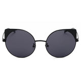 CA03 - Women Mirrored Lens Round Cat Eye Sunglasses - Iris Fashion Inc. | Wholesale Sunglasses and Glasses