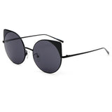 CA03 - Women Mirrored Lens Round Cat Eye Sunglasses - Iris Fashion Inc. | Wholesale Sunglasses and Glasses