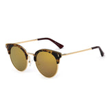 CA05 - Women Half Frame Round Cat Eye Polarized Sunglasses - Iris Fashion Inc. | Wholesale Sunglasses and Glasses