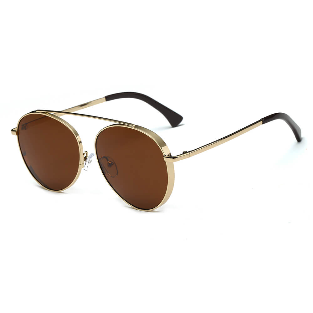 CA08 - Retro Mirrored Lens Teardrop Aviator Sunglasses - Iris Fashion Inc. | Wholesale Sunglasses and Glasses