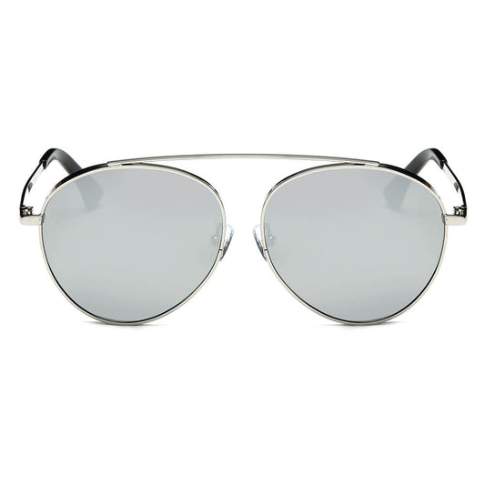 CA08 - Retro Mirrored Lens Teardrop Aviator Sunglasses - Iris Fashion Inc. | Wholesale Sunglasses and Glasses