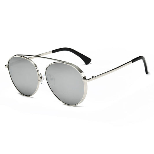 CA08 - Retro Mirrored Lens Teardrop Aviator Sunglasses - Iris Fashion Inc. | Wholesale Sunglasses and Glasses