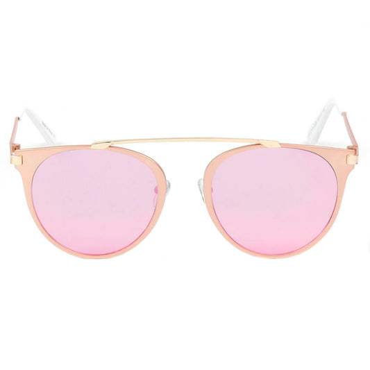 A18 Modern Horn Rimmed Metal Frame Round Sunglasses - Iris Fashion Inc. | Wholesale Sunglasses and Glasses