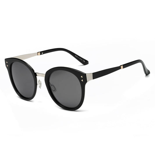 CA16 Hipster Polarized Lens Horned Rim Sunglasses - Iris Fashion Inc. | Wholesale Sunglasses and Glasses