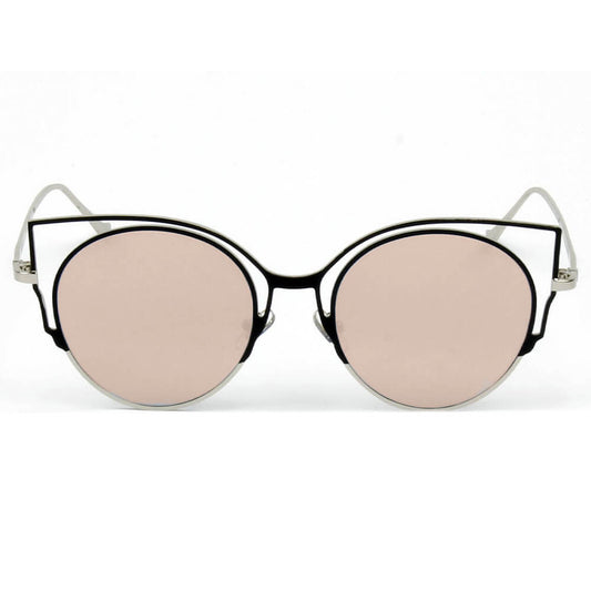 A20 Women's Signature Cut-Out Round Cat Eye Sunglasses - Iris Fashion Inc. | Wholesale Sunglasses and Glasses