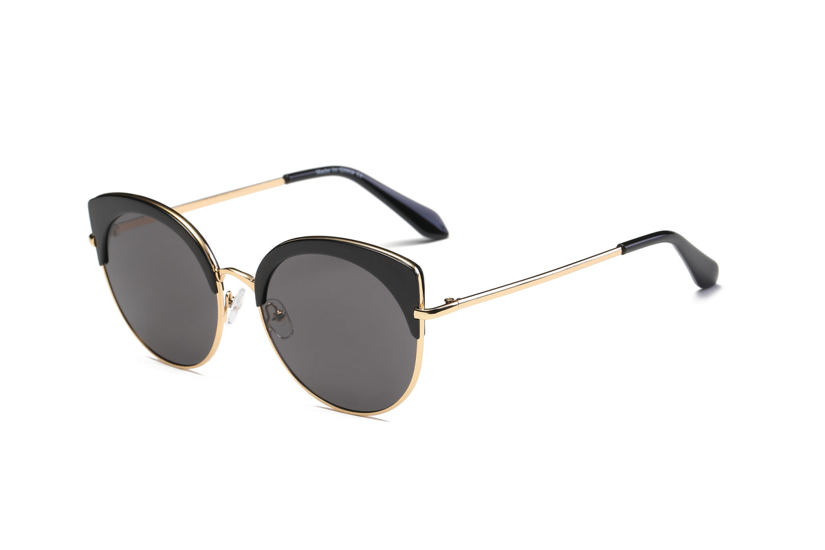 S2011 - Women's Bold Rimmed Mirrored Cat Eye Sunglasses - Iris Fashion Inc. | Wholesale Sunglasses and Glasses