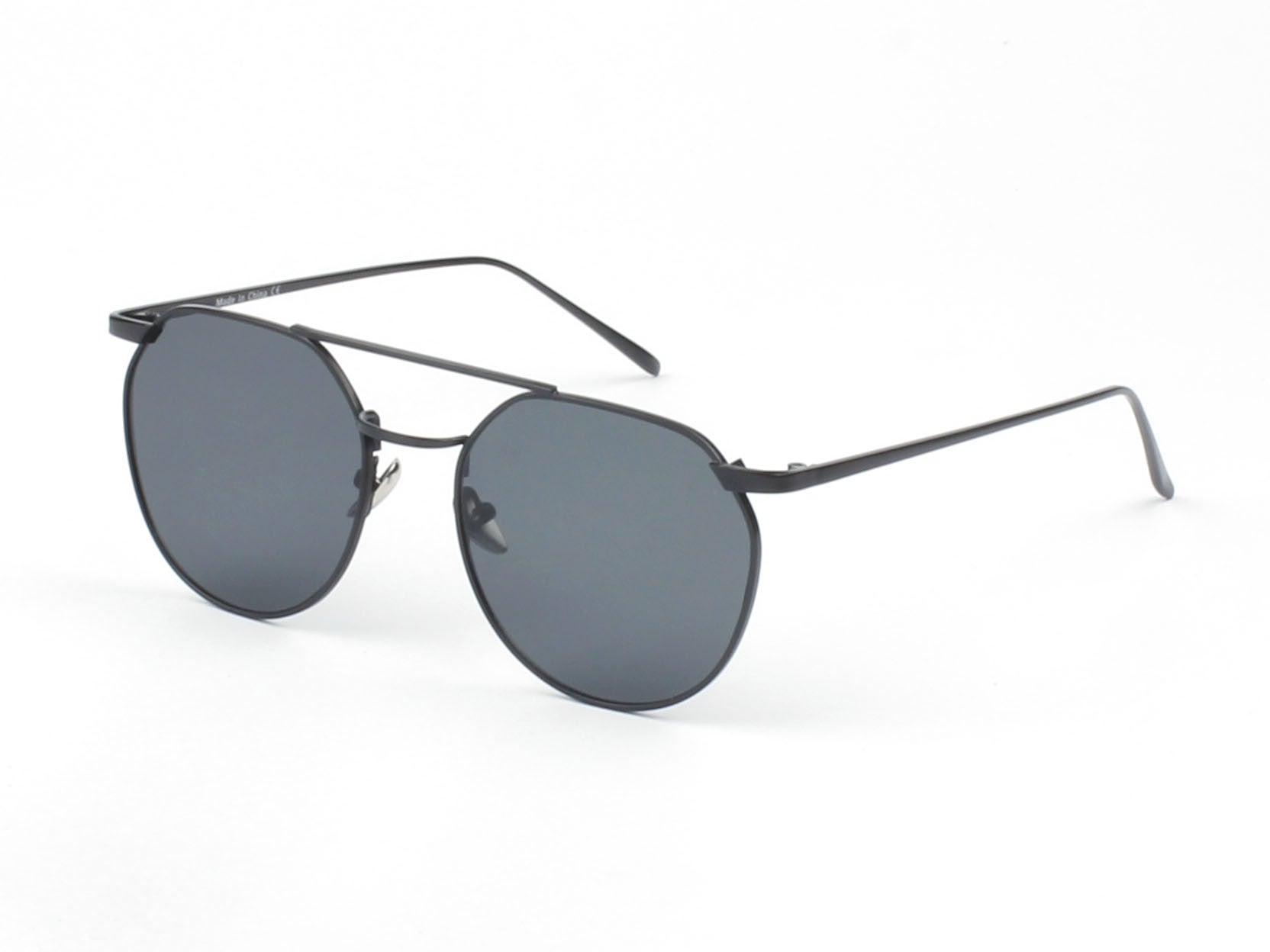D63 - Vintage Round Mirrored Flat Lens Sunglasses - Iris Fashion Inc. | Wholesale Sunglasses and Glasses