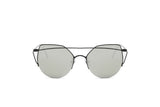 D70 - Modern Cat Eye Mirrored Flat Lens Sunglasses - Iris Fashion Inc. | Wholesale Sunglasses and Glasses