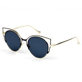 A20 Women's Signature Cut-Out Round Cat Eye Sunglasses - Iris Fashion Inc. | Wholesale Sunglasses and Glasses