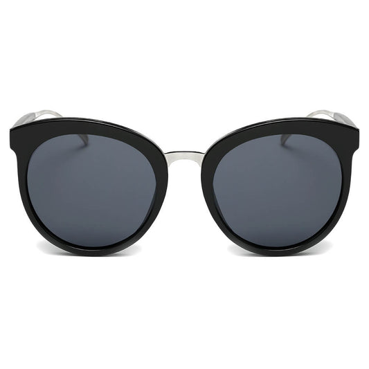 CD06 Women's Oversize Mirrored Lens Horned Rim Sunglasses - Iris Fashion Inc. | Wholesale Sunglasses and Glasses