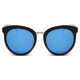 CD06 Women's Oversize Mirrored Lens Horned Rim Sunglasses - Iris Fashion Inc. | Wholesale Sunglasses and Glasses