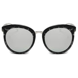 CD06 Women's Oversize Mirrored Lens Horned Rim Sunglasses - Iris Fashion Inc. | Wholesale Sunglasses and Glasses