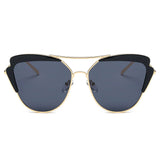 CD11 Women's Brow Bar Mirrored Lens Cat Eye Sunglasses - Iris Fashion Inc. | Wholesale Sunglasses and Glasses
