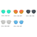 CD16 - Retro Round Circle Metal Mirrored Sunglasses - Iris Fashion Inc. | Wholesale Sunglasses and Glasses