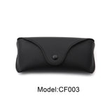 CF003 - Portable Protective PU Leather Snap Button Closure Sunglasses Case