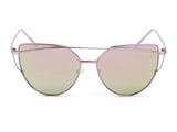 D69 - Women Mirrored Metal Cat Eye Sunglasses - Iris Fashion Inc. | Wholesale Sunglasses and Glasses