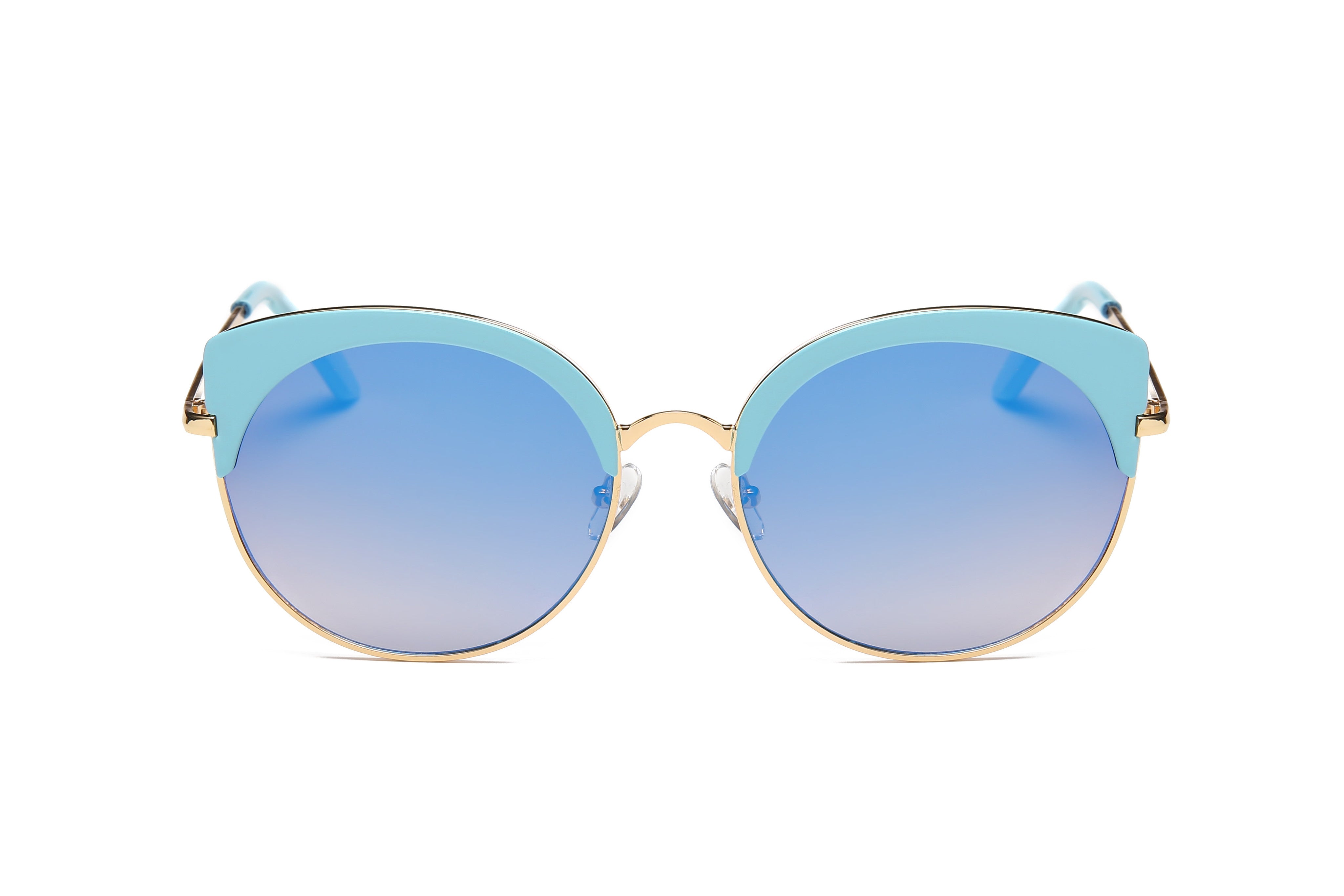 S2011 - Women's Bold Rimmed Mirrored Cat Eye Sunglasses - Iris Fashion Inc. | Wholesale Sunglasses and Glasses