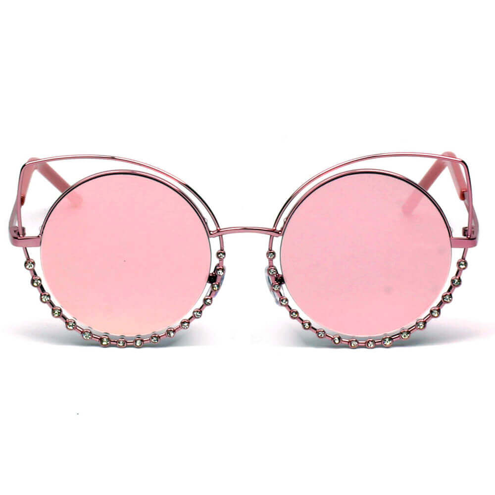 A21 Designer Pearl-Studded Cut-Out Cat Eye Sunglasses - Iris Fashion Inc. | Wholesale Sunglasses and Glasses