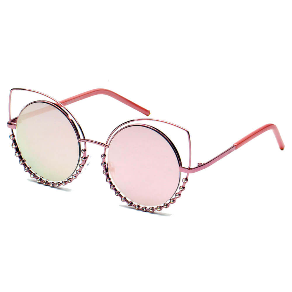 A21 Designer Pearl-Studded Cut-Out Cat Eye Sunglasses - Iris Fashion Inc. | Wholesale Sunglasses and Glasses