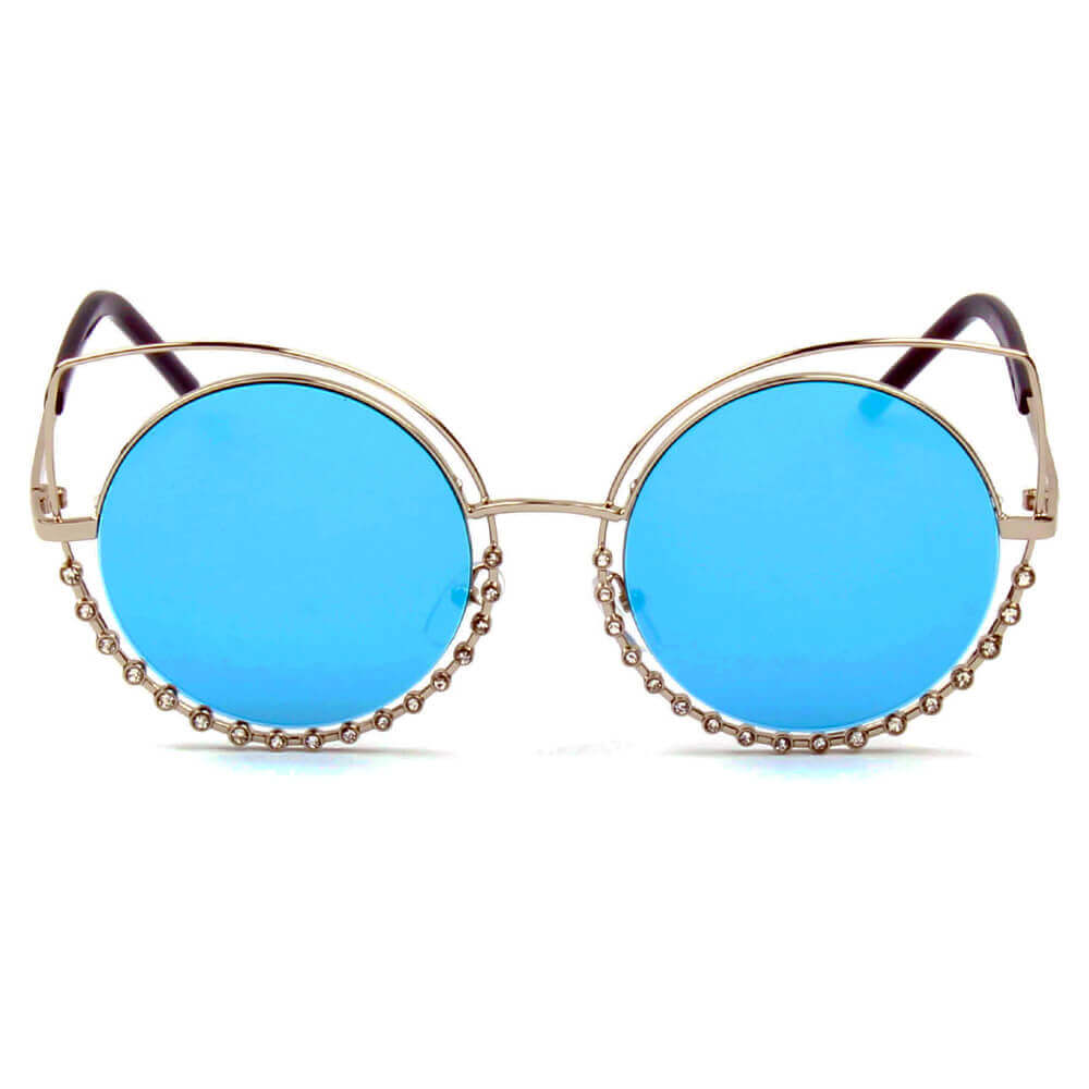 A21 Designer Pearl-Studded Cut-Out Cat Eye Sunglasses - Iris Fashion Inc. | Wholesale Sunglasses and Glasses