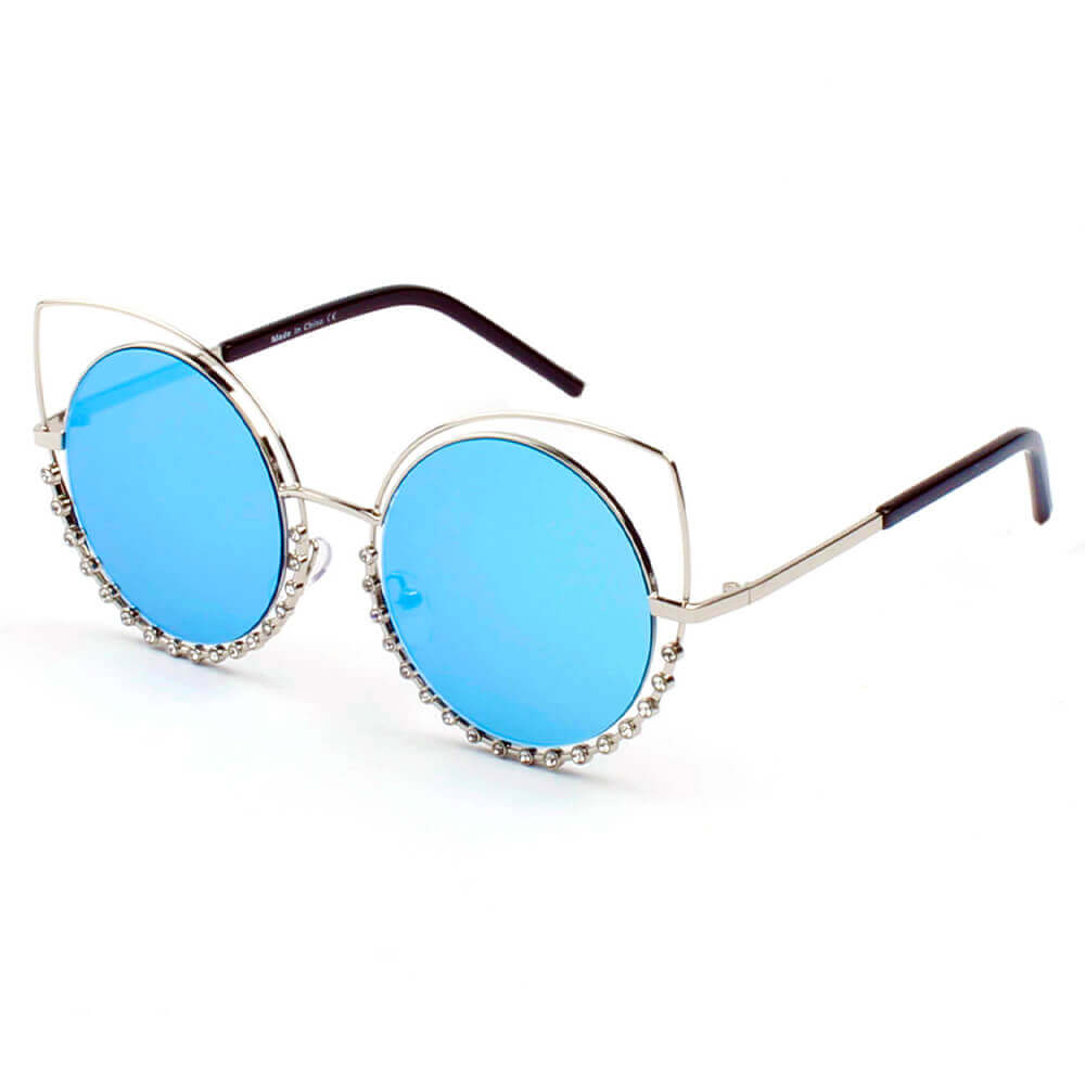 A21 Designer Pearl-Studded Cut-Out Cat Eye Sunglasses - Iris Fashion Inc. | Wholesale Sunglasses and Glasses