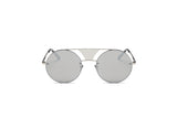 S2012 - Modern Fashion Round Flat Divider Bridge Sunglasses - Iris Fashion Inc. | Wholesale Sunglasses and Glasses