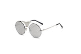 S2012 - Modern Fashion Round Flat Divider Bridge Sunglasses - Iris Fashion Inc. | Wholesale Sunglasses and Glasses