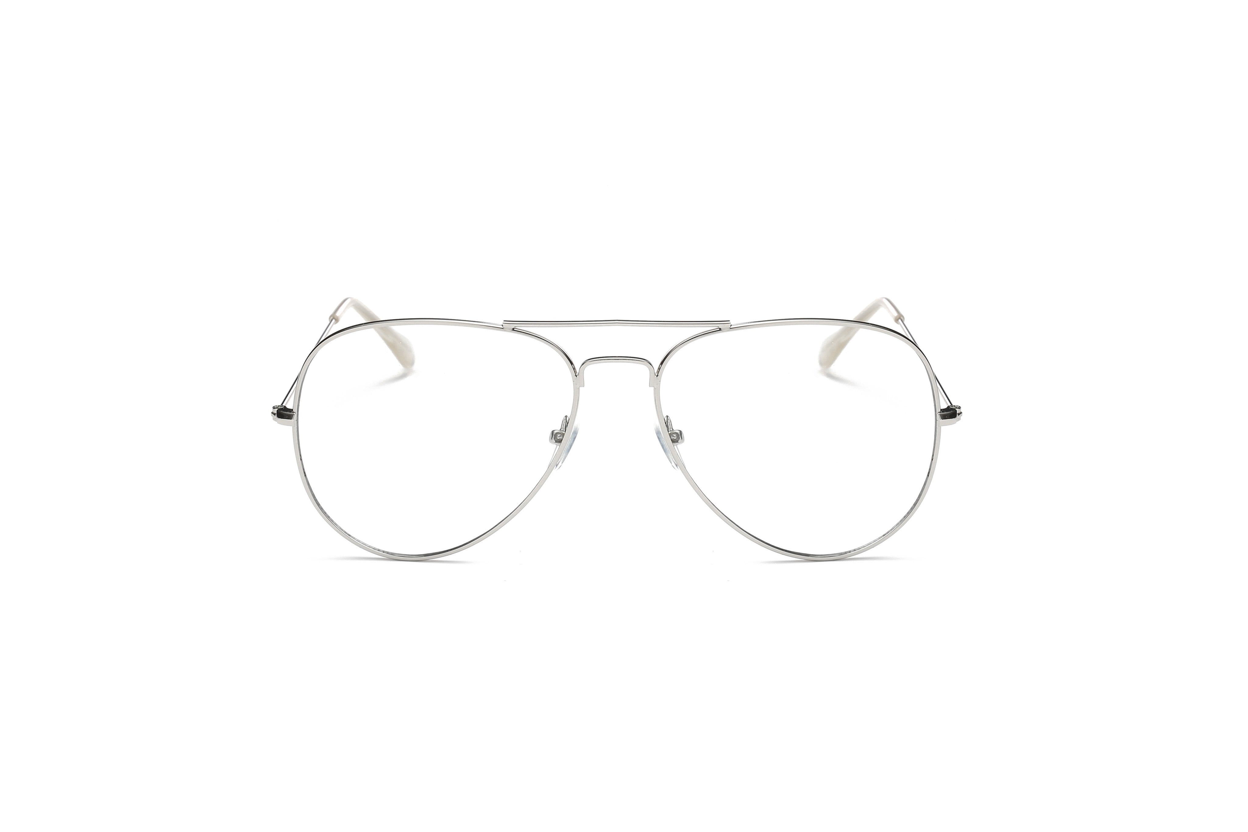 F1001 Trendy Aviator Clear Lens Glasses - Iris Fashion Inc. | Wholesale Sunglasses and Glasses