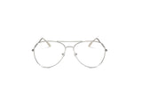 F1002 Trendy Teardrop Aviator Clear Lens Sunglasses - Iris Fashion Inc. | Wholesale Sunglasses and Glasses