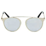 A18 Modern Horn Rimmed Metal Frame Round Sunglasses - Iris Fashion Inc. | Wholesale Sunglasses and Glasses
