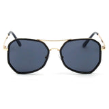 CD13 - Modern Hexagonal Metal Frame Sunglasses - Iris Fashion Inc. | Wholesale Sunglasses and Glasses