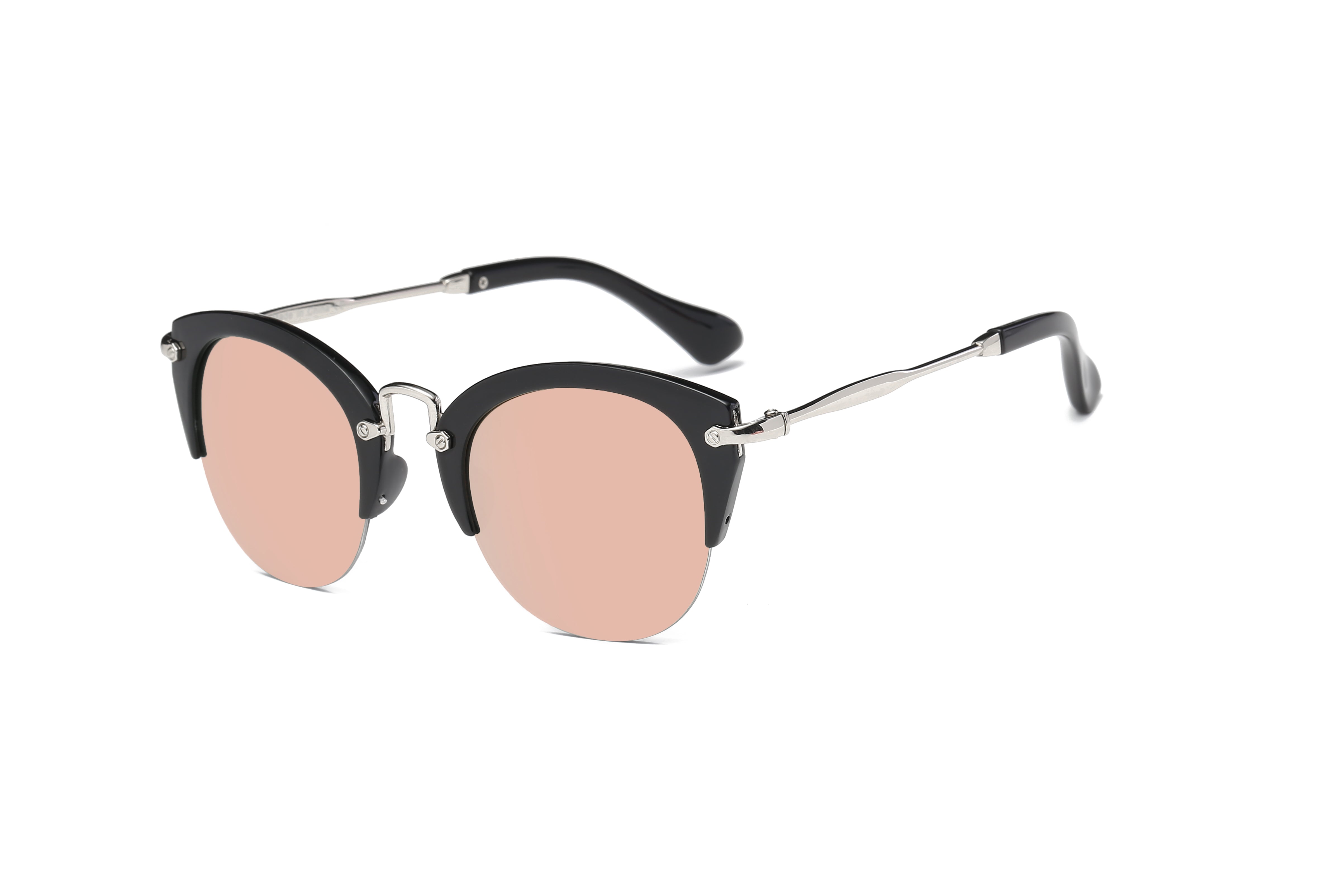 D41 Women's Retro Classic Half Frame Horn Rimmed Sunglasses - Iris Fashion Inc. | Wholesale Sunglasses and Glasses