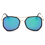 CD13 - Modern Hexagonal Metal Frame Sunglasses - Iris Fashion Inc. | Wholesale Sunglasses and Glasses
