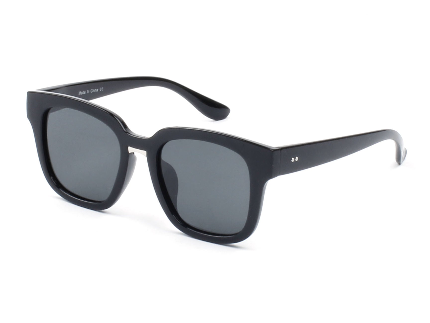 PD01 - Indie Thick Polarized  Frame Square Mirrored Lens Sunglasses - Iris Fashion Inc. | Wholesale Sunglasses and Glasses