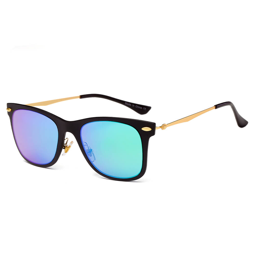 D31 - Classic Horn Rimmed Rectangle Fashion Sunglasses - Iris Fashion Inc. | Wholesale Sunglasses and Glasses