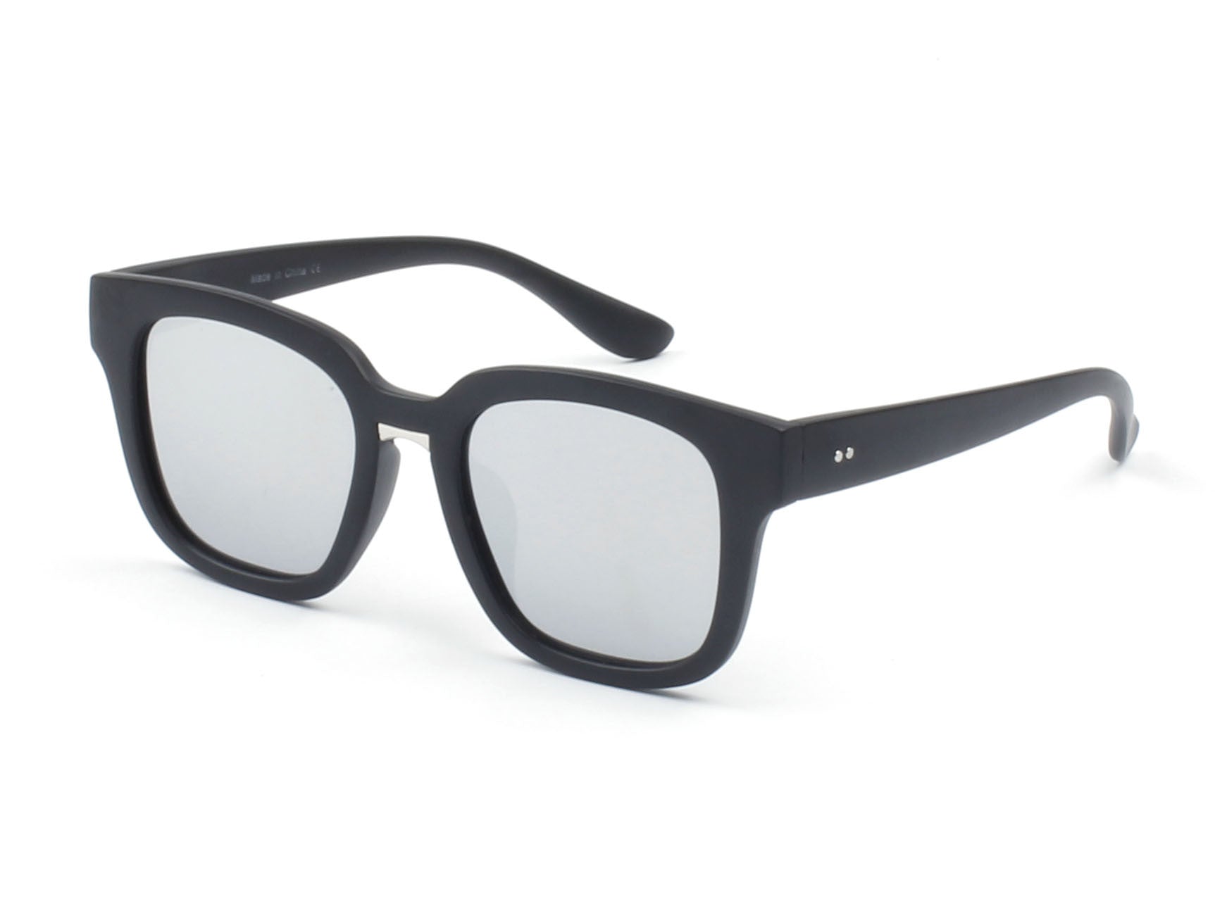 PD01 - Indie Thick Polarized  Frame Square Mirrored Lens Sunglasses - Iris Fashion Inc. | Wholesale Sunglasses and Glasses