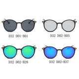 D32 - Retro Horn Rimmed Keyhole Bridge Round Fashion Sunglasses - Iris Fashion Inc. | Wholesale Sunglasses and Glasses
