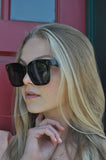 S1057 - Retro Square Fashion Flat Top Sunglasses