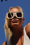 S1141 - Women Retro Bold Square Fashion Sunglasses