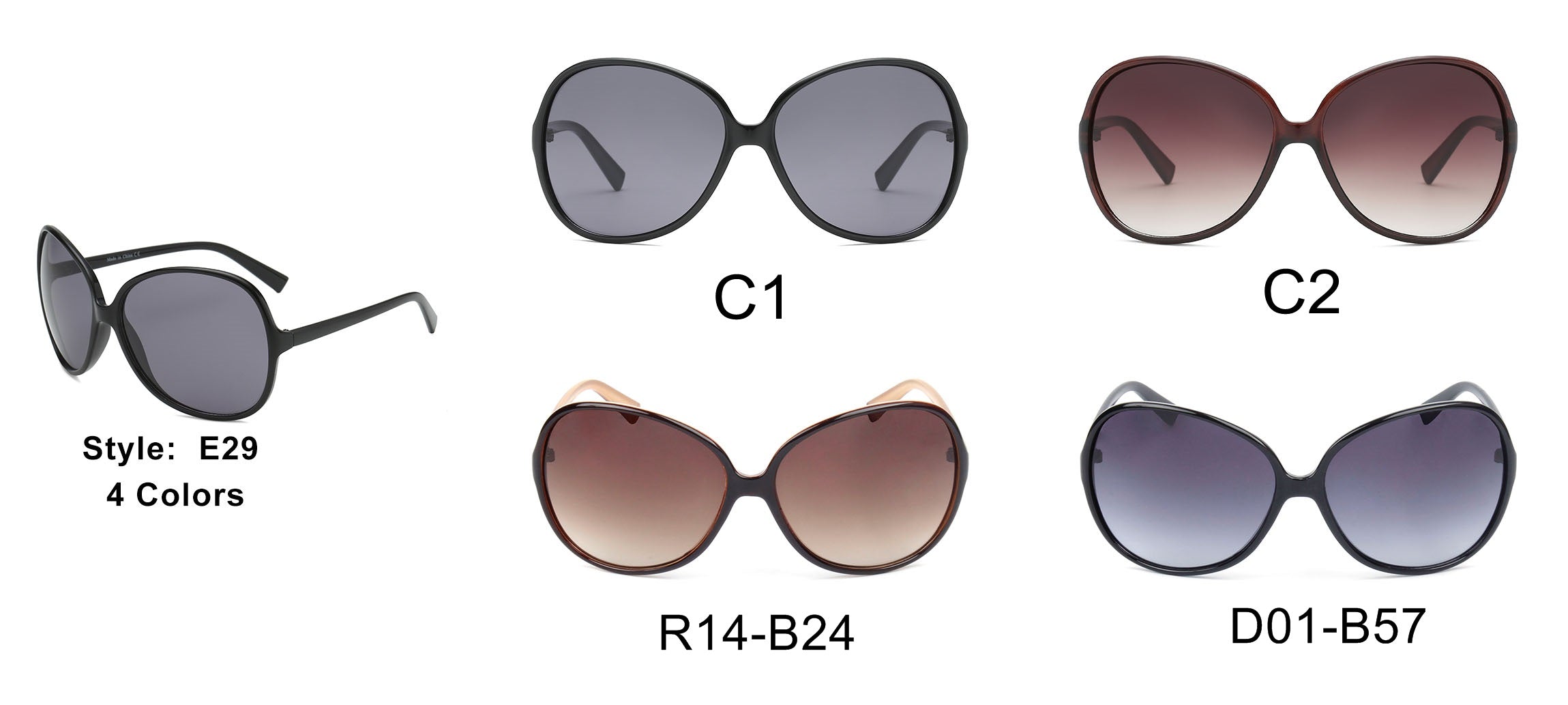 E29 - Women Oversize Butterfly Sunglasses - Iris Fashion Inc. | Wholesale Sunglasses and Glasses