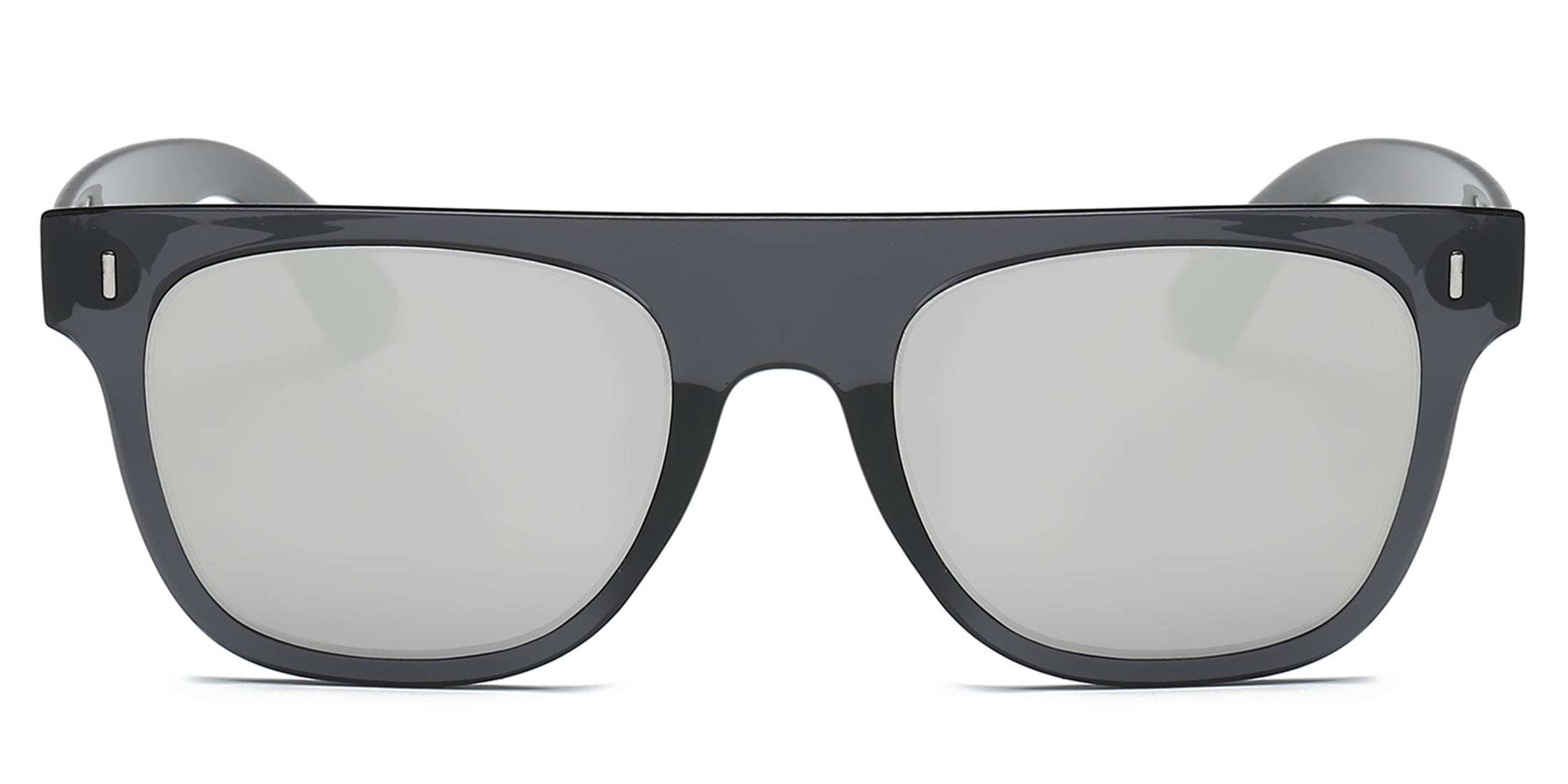 S1030 - Classic Square Mirrored Lens Sunglasses - Iris Fashion Inc. | Wholesale Sunglasses and Glasses