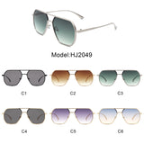 HJ2049 - Retro Square Brow-Bar Aviator Fashion Wholesale Sunglasses