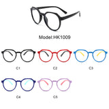 HK1009 - Kids Round Geometric Children Blue Light Blocker Glasses