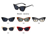 HS1012 - Retro Vintage High Pointed Cat Eye Fashion Sunglasses