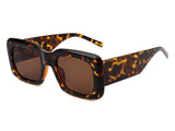 HS1014 - Retro Square Vintage Bold Designer Fashion Sunglasses