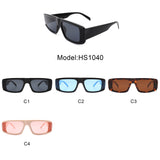HS1040 - Rectangle Vintage 90's Retro Square Fashion Sunglasses