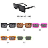 HS1042 - Classic Retro Rectangle Vintage Square Fashion Wholesale Sunglasses